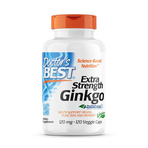 Doctor's Best Extra Strength Ginkgo 120mg 120 Veg Capsules