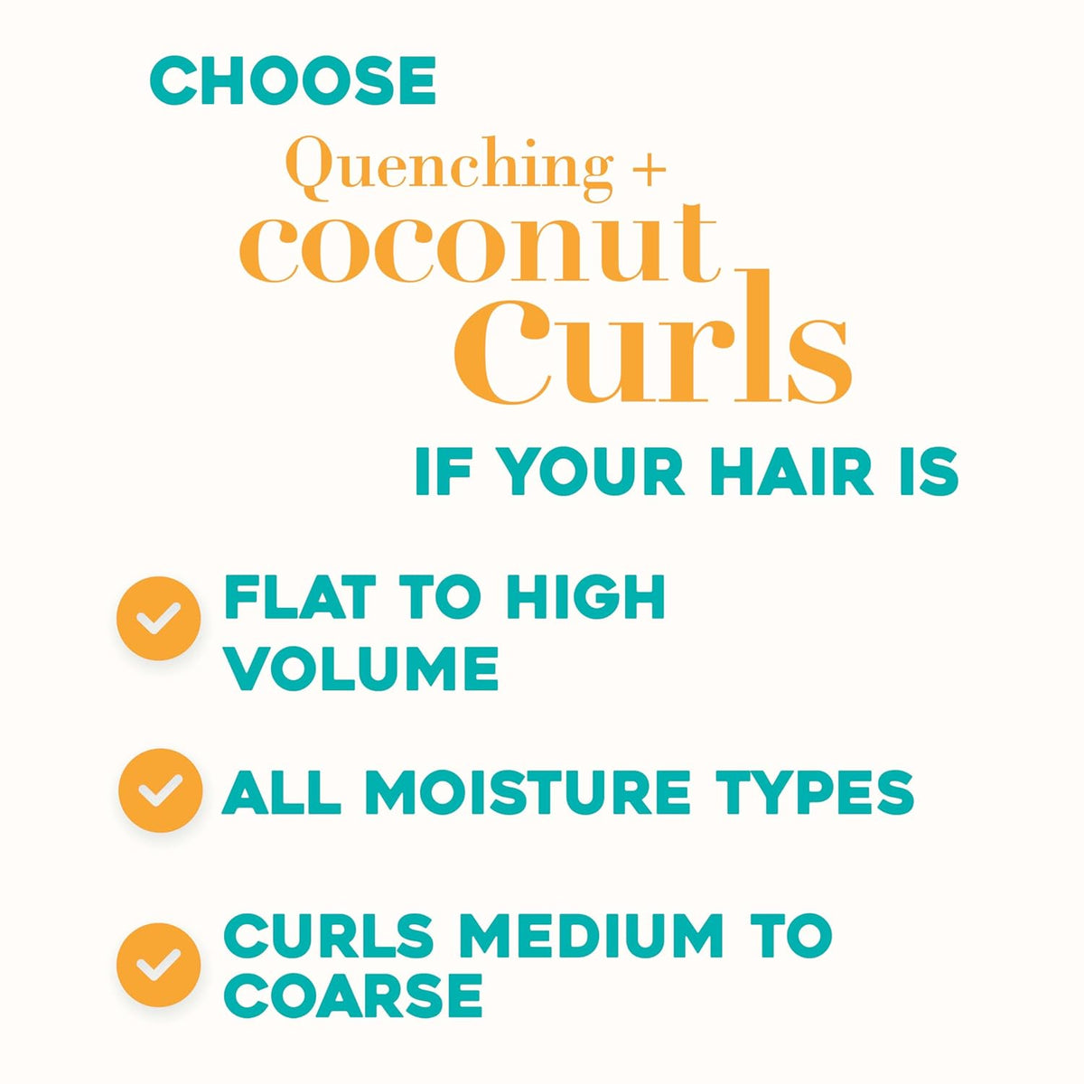 OGX Quenching + Coconut Curls Shampoo & Conditioner 385ml,022796971906