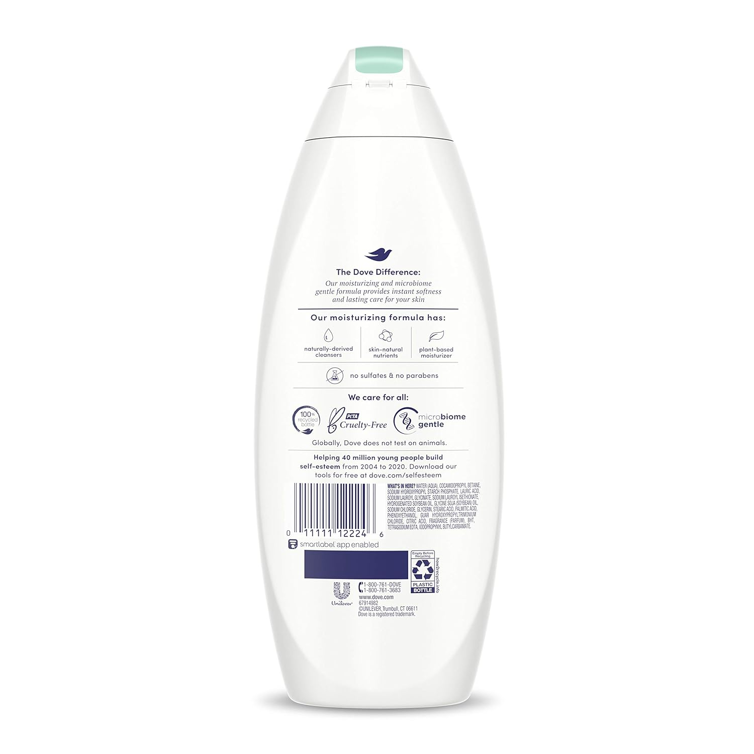 Dove Sensitive Skin Hypoallergenic Nourishing Body Wash 650ml,011111122246,
