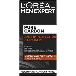 L'Oreal Paris Men Expert Pure Carbon Anti-Imperfection Daily Care Moisturiser 50ml,3600523979318