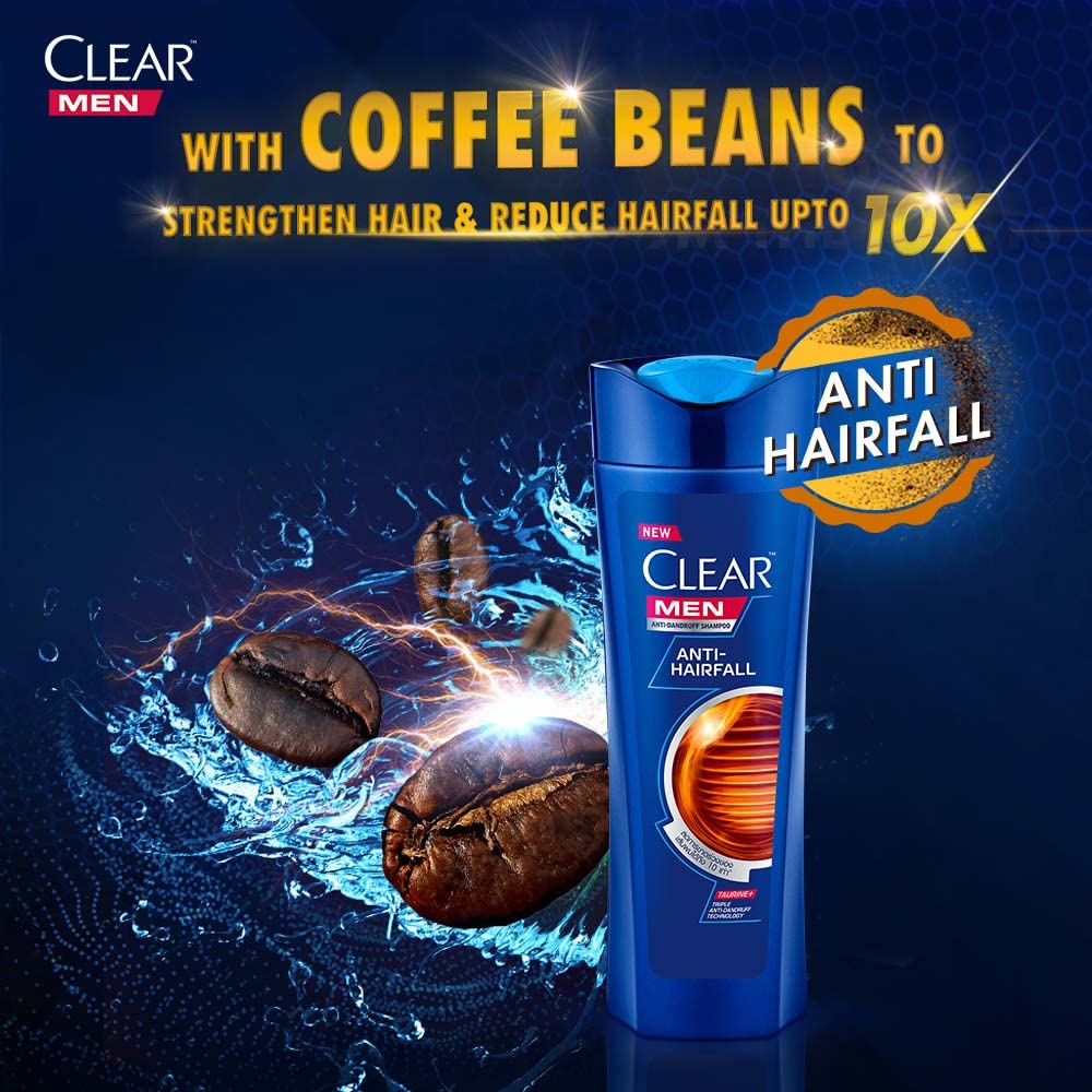 Clear Men Anti-Hairfall Anti-Dandruff Shampoo 320ml,8851932391818,