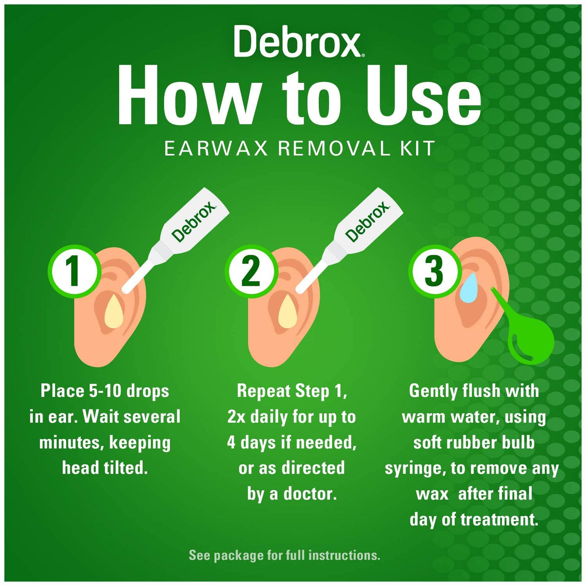 Debrox Earwax Removal Aid Kit 15ml,042037104795,