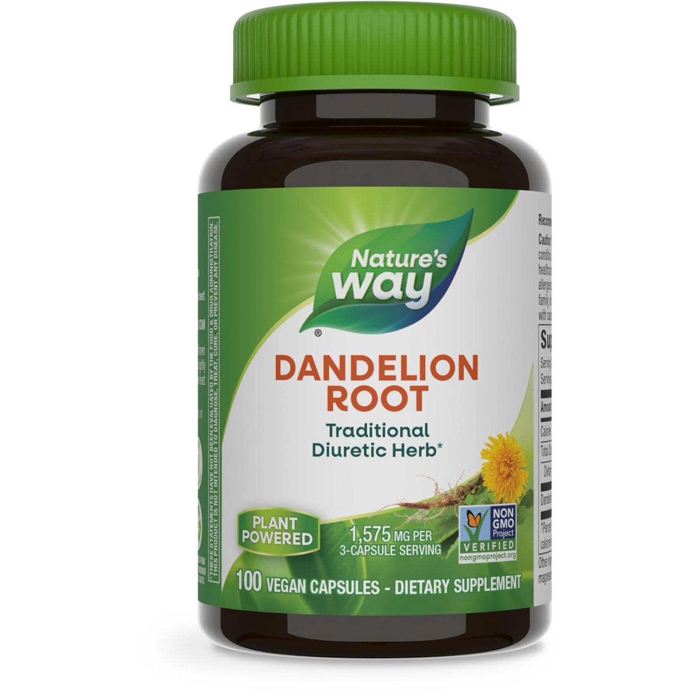 Nature's Way Dandelion Root 100 Veg Capsules