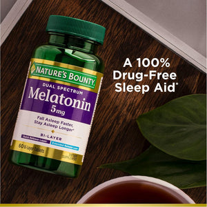 Nature's Bounty Melatonin 5mg Bi-Layer 60 Tablets