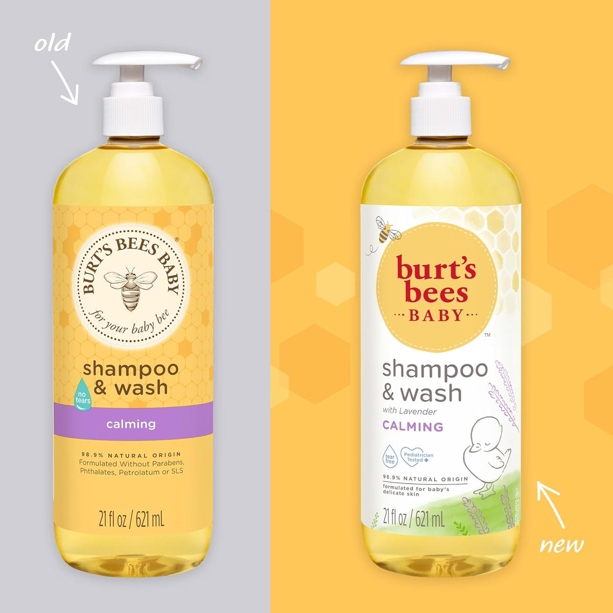 Burt's Bees Baby Calming Lavender Shampoo & Wash 621ml,792850017788