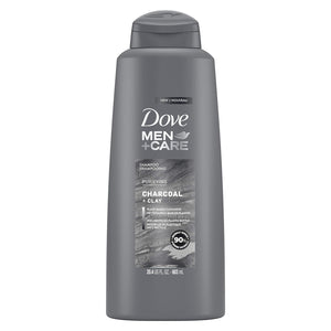 Dove Men +Care Charcoal + Clay Purifying Shampoo 603ml,079400453327,