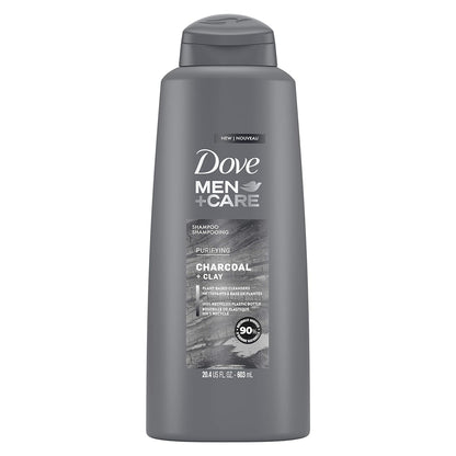 Dove Men +Care Charcoal + Clay Purifying Shampoo 603ml,079400453327,