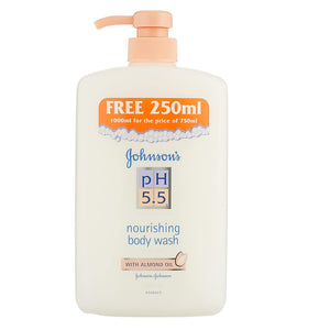 Johnson's PH 5.5 Almond Oil Nourishing Body Wash 1000ml