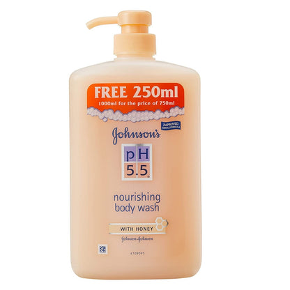 Johnson's PH 5.5 Honey Nourishing Body Wash 1000ml