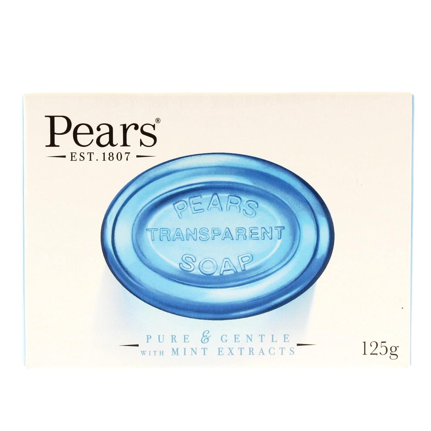 Pears Pure & Gentle Mint Extracts Bar Soap 125g