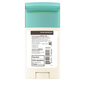 Aveeno Kids Continuous Protection Sensitive Skin SPF 50 Mineral Sunscreen Stick 42g,381371190263