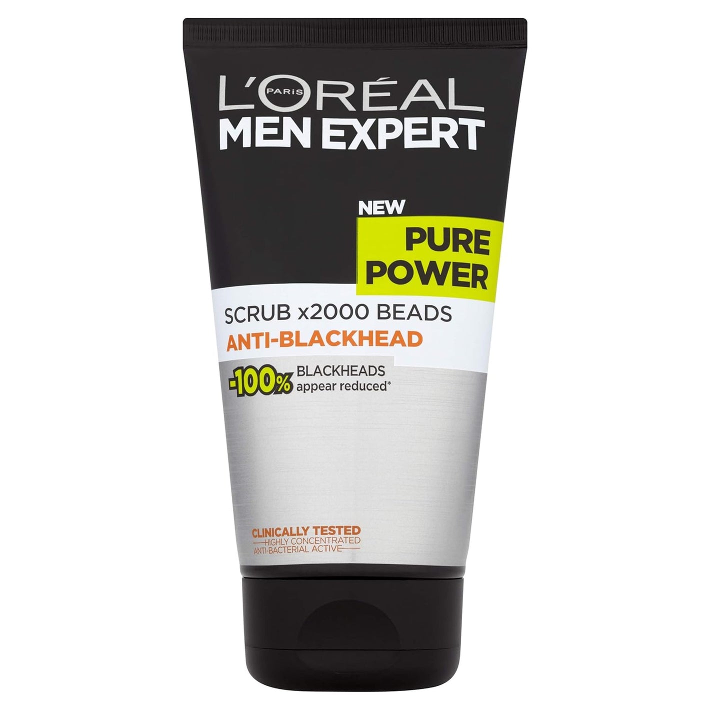 L'Oreal Paris Men Expert Pure Power Anti-Blackhead Scrub 150ml,3600522417774,