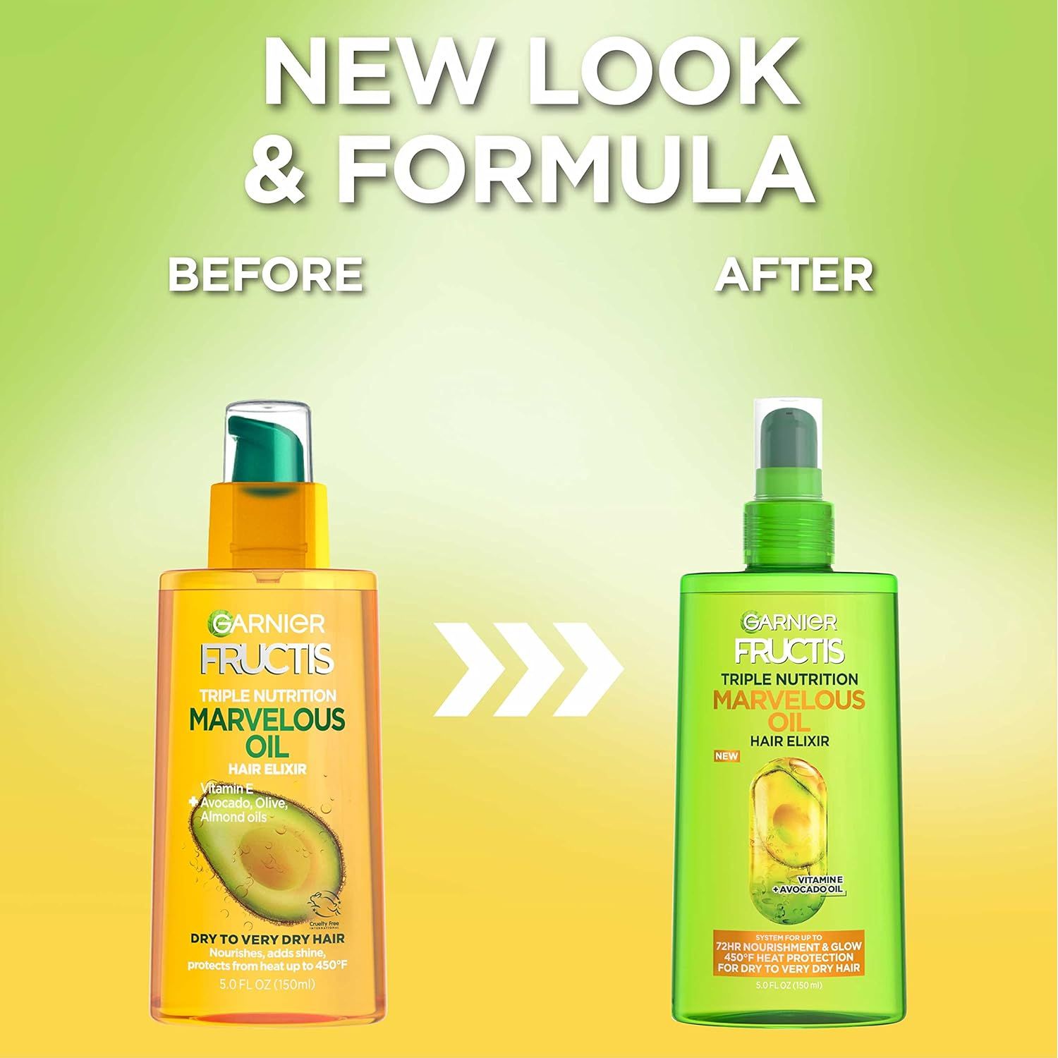 Garnier Fructis Avocado, Olive & Almond Oils Triple Nutrition Marvelous Oil 150ml,603084491940