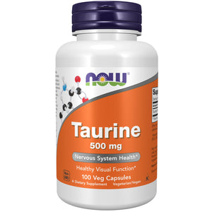 Now Foods Taurine 500mg 100 Veg Capsules