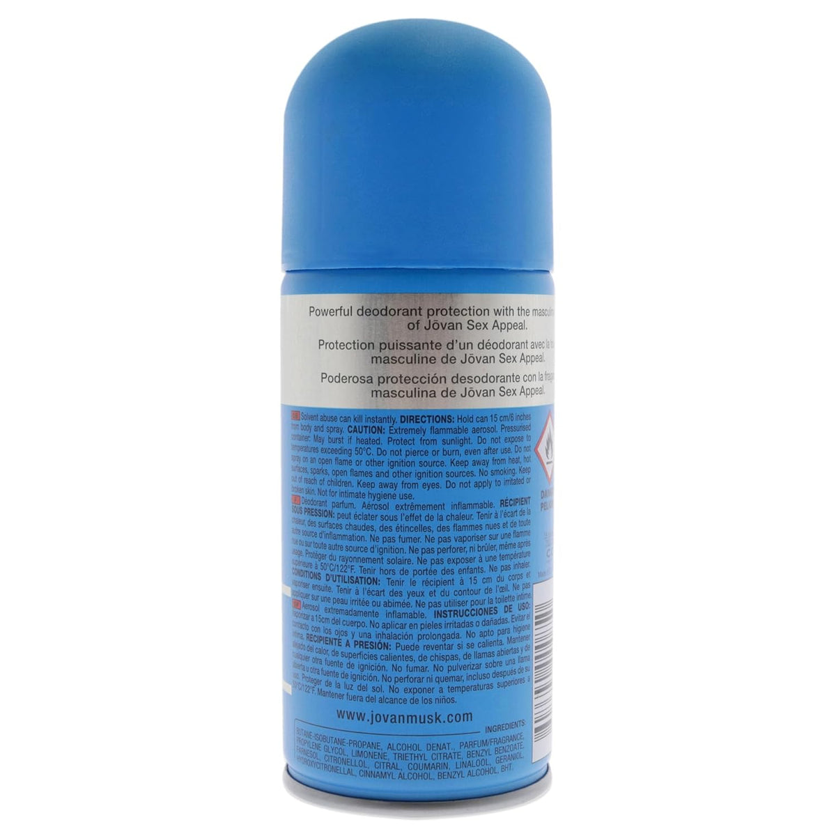 Jovan Sex Appeal Deodorant Body Spray For Men 150ml,3607340000850