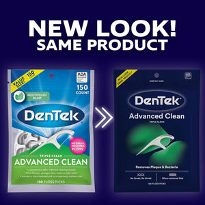 DenTek Advanced Clean Triple Clean Floss Picks 150 Count