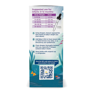 Nordic Naturals Baby's DHA 1050mg Omega-3 Fish Oil Supplement For 0-12 Months 60ml,768990537875