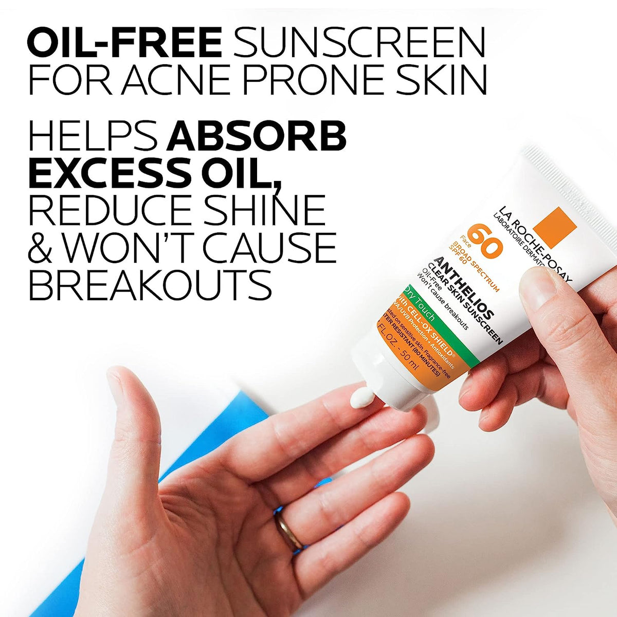La Roche-Posay Anthelios SPF 60 Dry Touch Clear Skin Sunscreen 50ml,3606000430488,