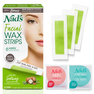 NAD'S Facial Wax Strips 20 Count