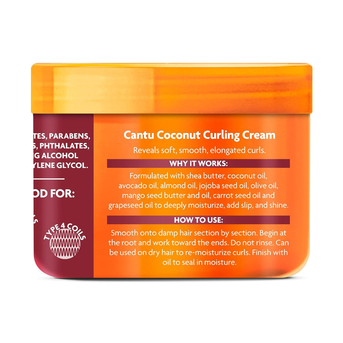 Cantu Shea Butter Coconut Curling Cream 340g,817513010033