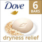Dove Beauty Bar Dryness Relief Oatmeal & Rice Milk Soap (Pack Of 6) 106g Each,011111025226,