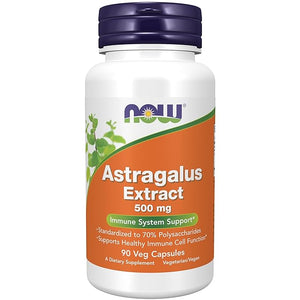 Now Foods Astragalus Extract 500mg 90 Veg Capsules