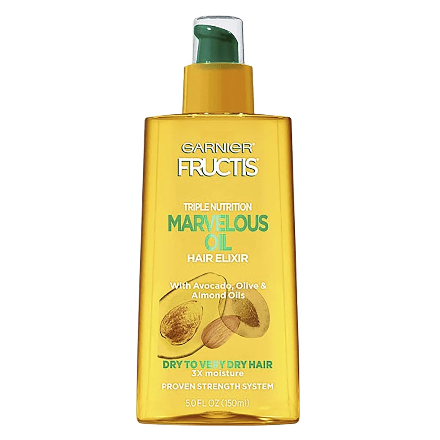 Garnier Fructis Avocado, Olive & Almond Oils Triple Nutrition Marvelous Oil 150ml,603084491940