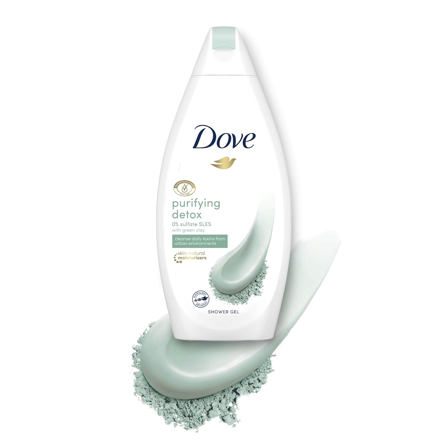 Dove Purifying Detox Green Clay Shower Gel 500ml,8717163684825
