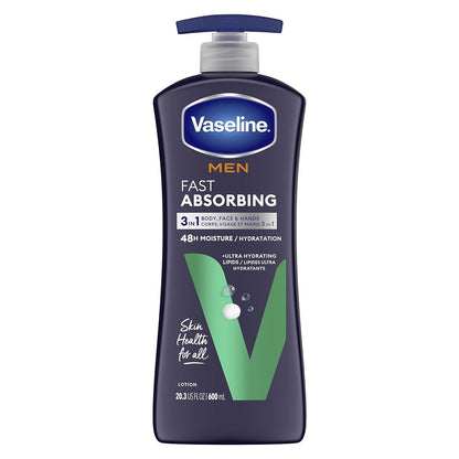 Vaseline Men Fast Absorbing For Dry Skin Body Cream & Body Lotion,305210416383,