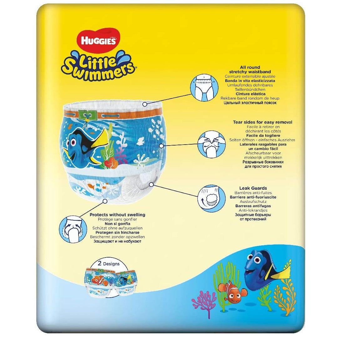 Huggies Little Swimmers Disney Pixar Finding Dory 11 Swim Nappies Size No.5-6 (12-18kg),5029053538426,