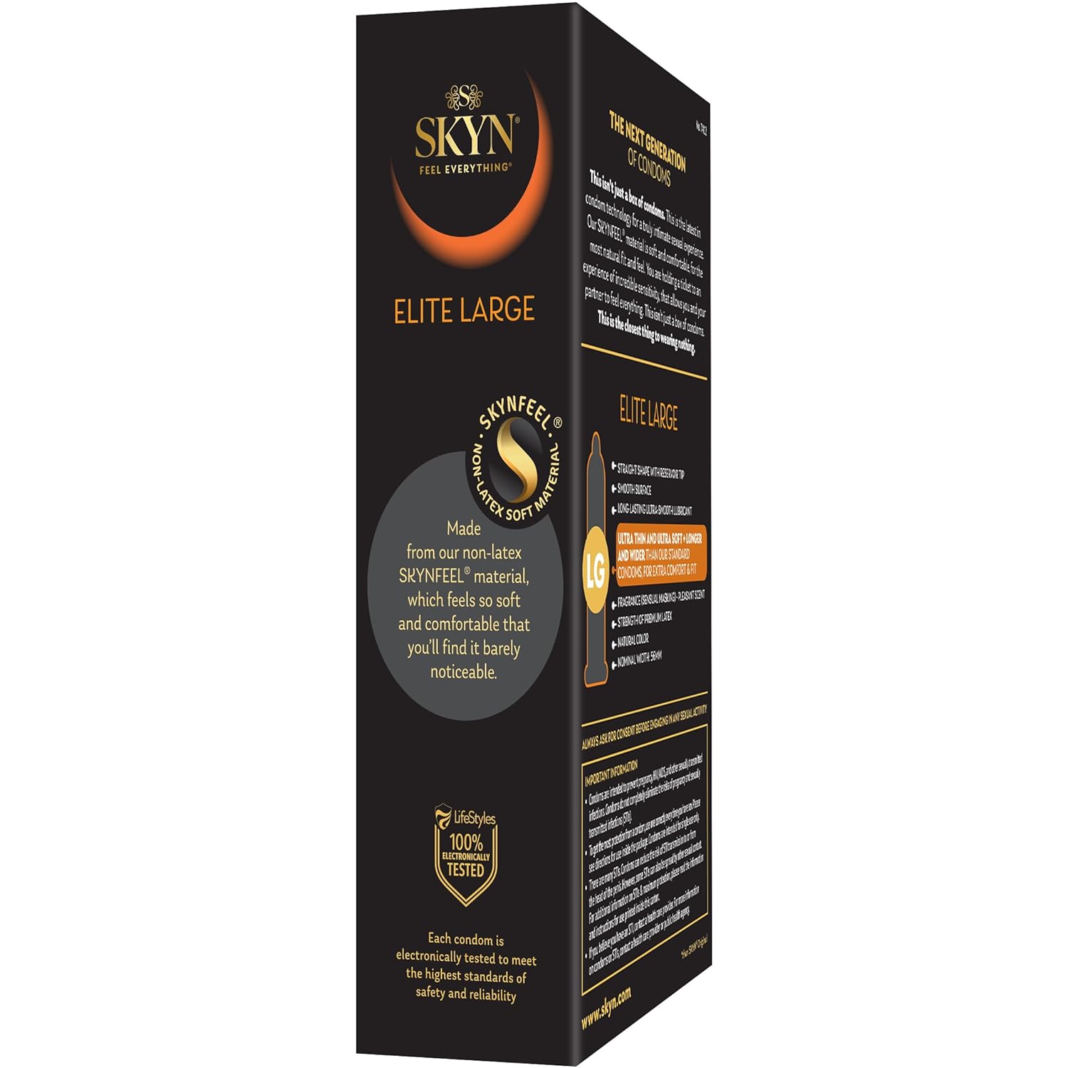 SKYN Elite Large Extra Fit & Superior Sensitivity Non-Latex Lubricated SKYN Elite Large Extra Fit & Superior Sensitivity Non-Latex Lubricated