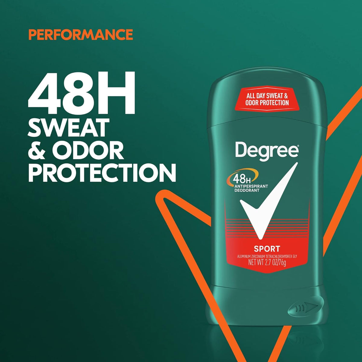 Degree Men Sport Antiperspirant Deodorant Stick 76g,079400265708