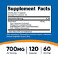 Nutricost Resveratrol 700mg 120 Capsules