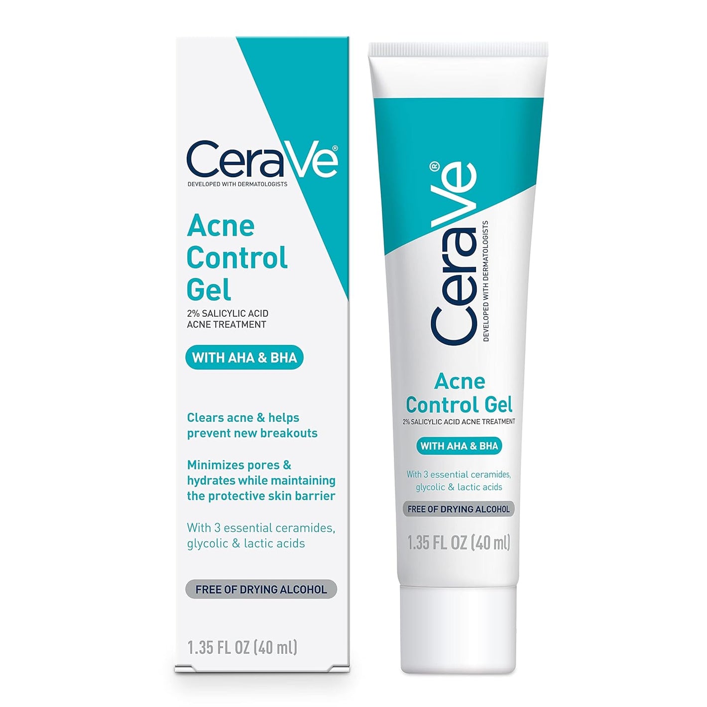 CeraVe Acne Control AHA & BHA Gel 40ml,3606000575172