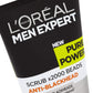 L'Oreal Paris Men Expert Pure Power Anti-Blackhead Scrub 150ml,3600522417774,
