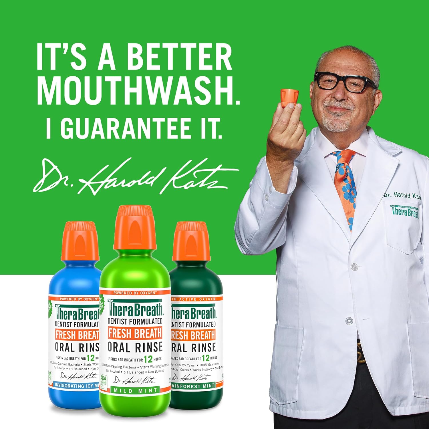 TheraBreath Fresh Breath Mild Mint Oral Rinse Mouthwash 473ml,697029284377
