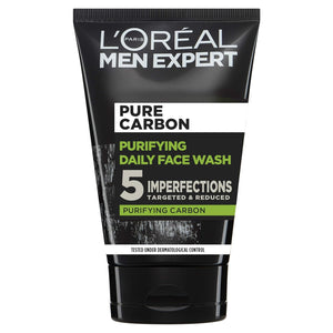 L'Oreal Paris Men Expert Pure Carbon Purifying Daily Face Wash 100ml,3600523707997