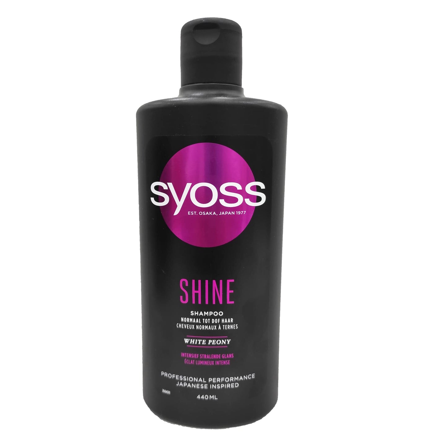 Syoss Shine White Peony Shampoo 440ml,5410091755256