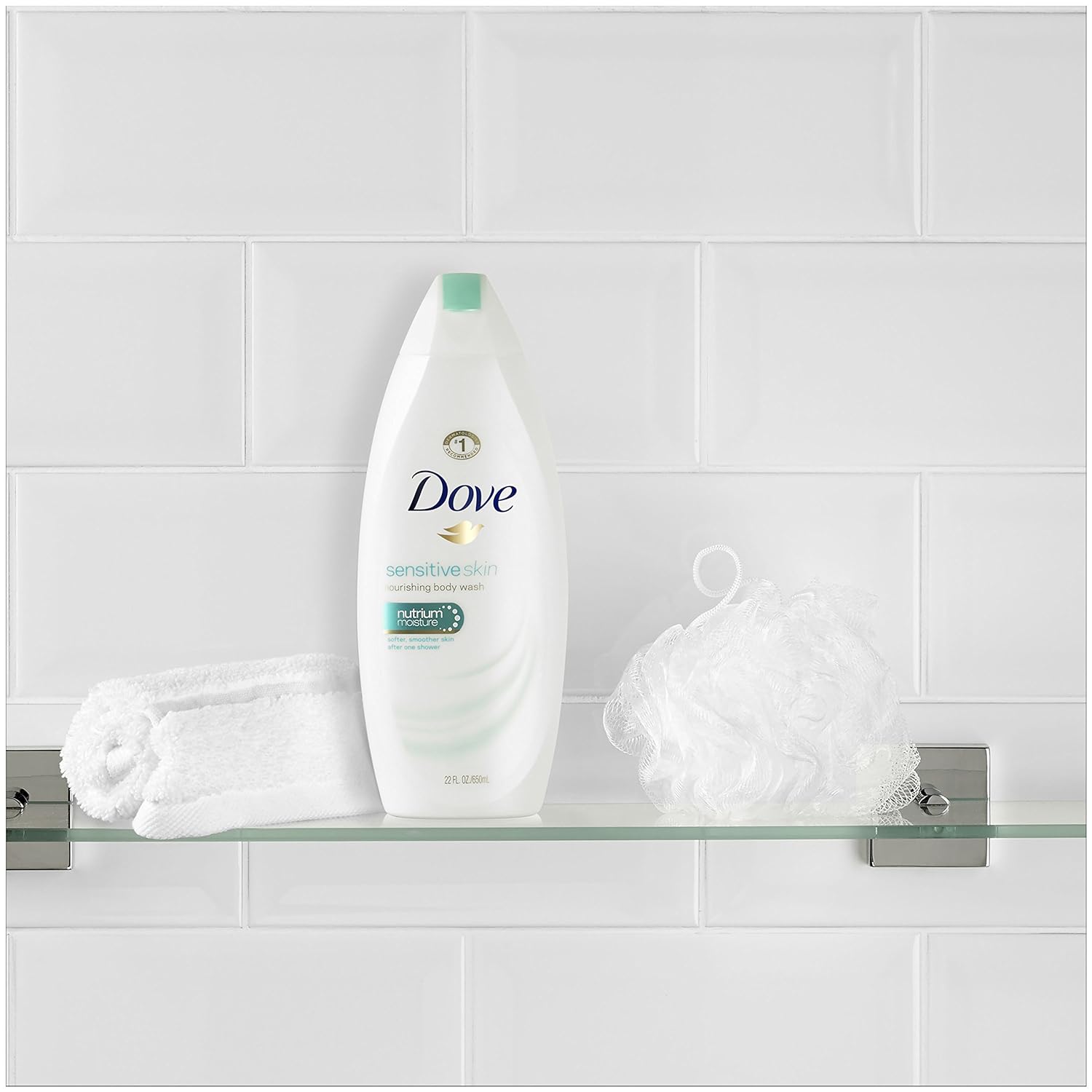 Dove Sensitive Skin Hypoallergenic Nourishing Body Wash 650ml,011111122246,