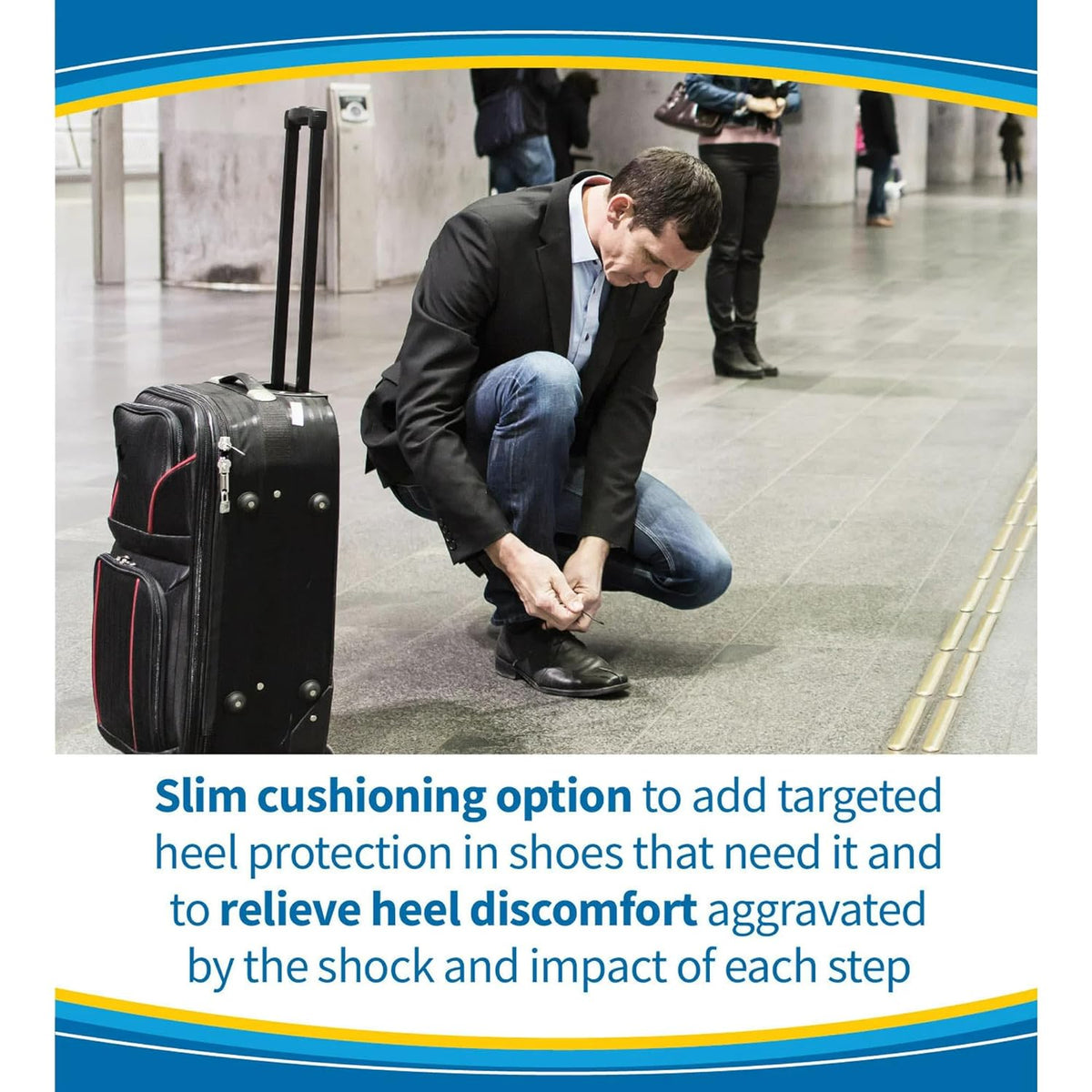 Dr. Scholl's Comfort Heel Cushions Advanced Massaging Gel Insoles 1 Pair (Women's 6-10),888853590707,