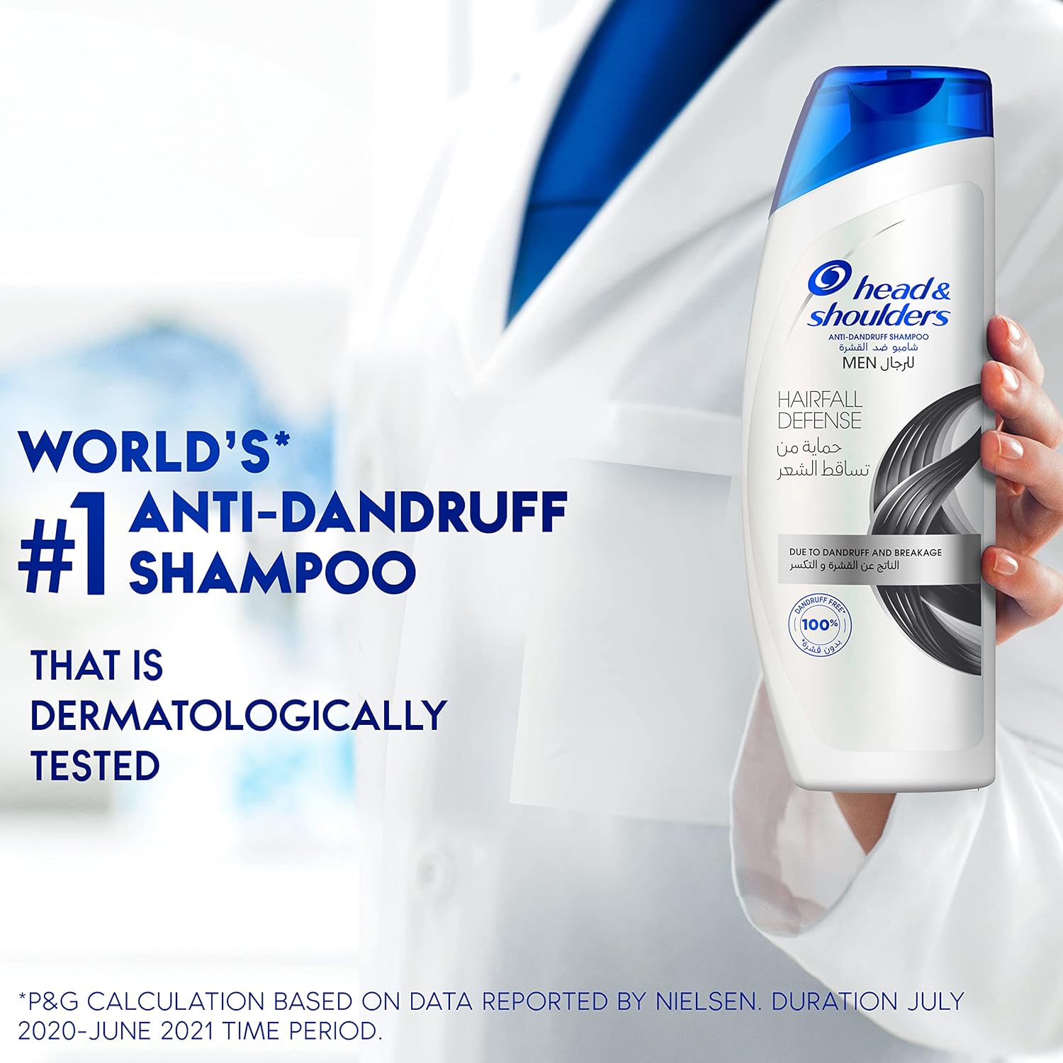 Head & Shoulders Men Hairfall Defense Anti-Dandruff Shampoo 400ml,5011321656390,