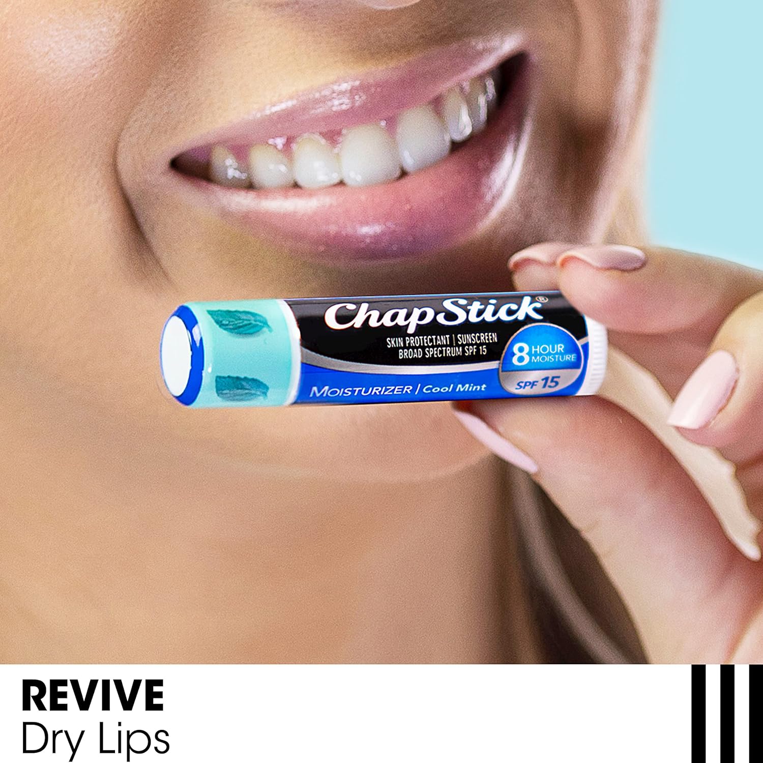 ChapStick Moisturizer Cool Mint SPF 15 Lip Balm (Pack Of 3) 4g Each,305730768405,