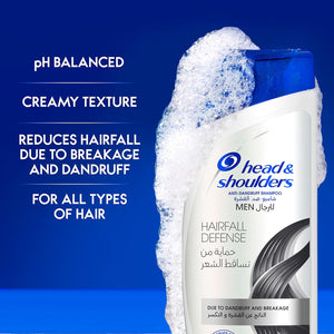 Head & Shoulders Men Hairfall Defense Anti-Dandruff Shampoo 400ml,5011321656390,