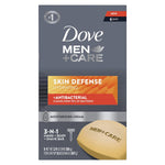 Dove Men +Care Skin Defense Antibacterial Hydrating 3-In-1 Bar Soap (Pack Of 6) 106g Each,011111025868,