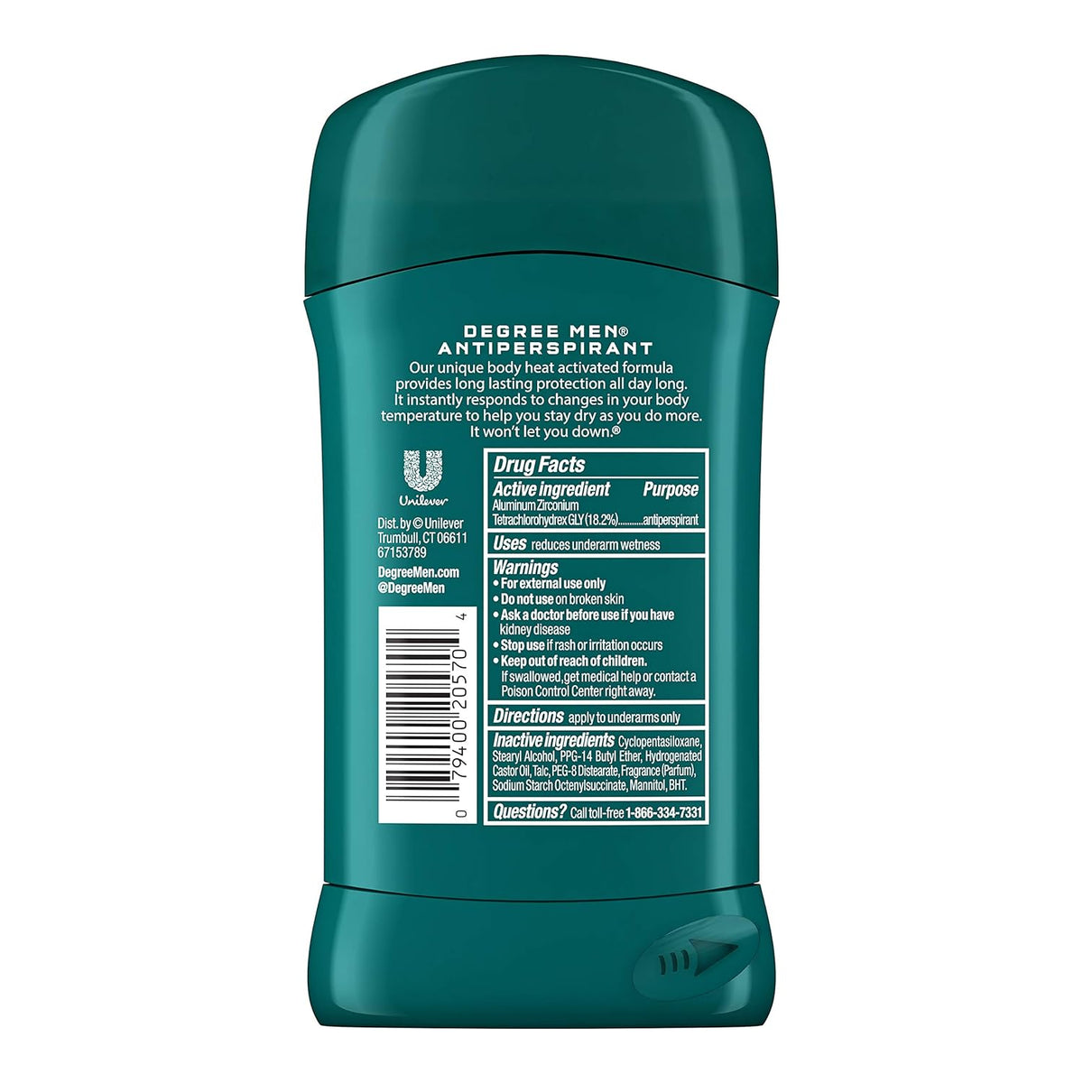 Degree Men Cool Comfort Antiperspirant Stick 76g,079400205704