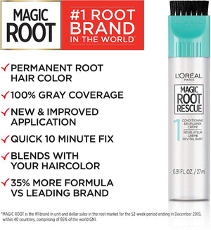 L'Oreal Paris Magic Root Rescue Black Shade No.5 Root Coloring Kit 27ml