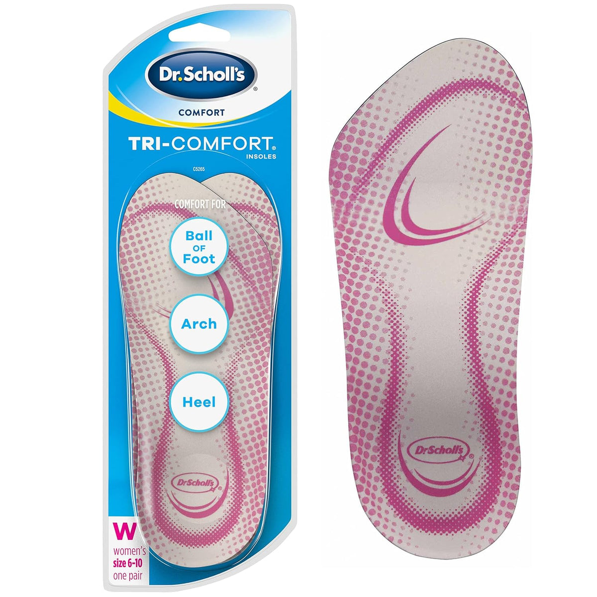 Dr. Scholl's Comfort Tri-Comfort Insoles 1 Pair (Women's 6-10),888853590226,