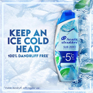Head & Shoulders Sub Zero Sensation -5°C Feel Anti-Dandruff Shampoo 450ml,4902430857284