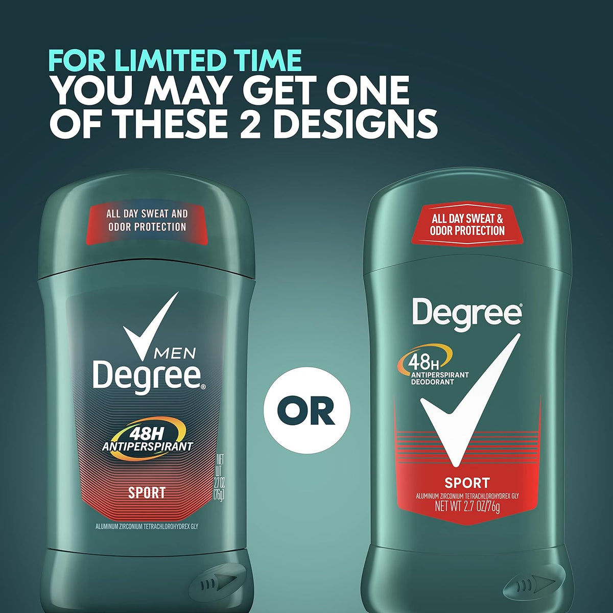 Degree Men Sport Antiperspirant Deodorant Stick 76g,079400265708