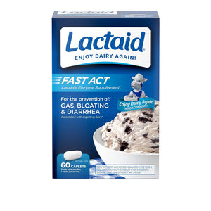 Lactaid Fast Act Lactase Enzyme Supplement 60 Caplets